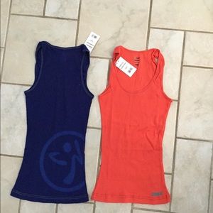 Zumba tank tops, size medium.